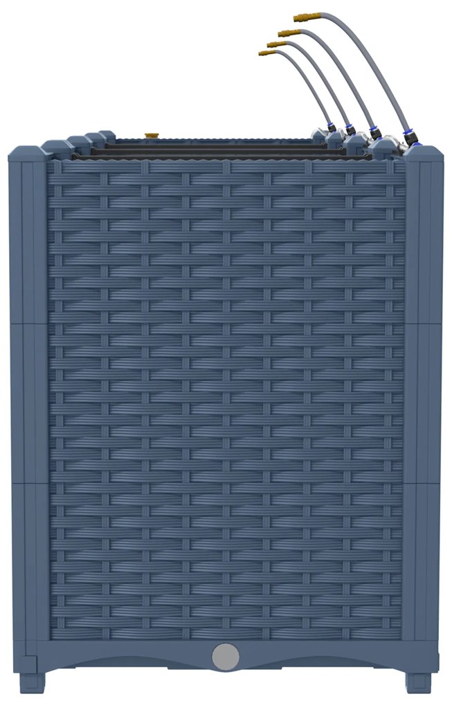 vidaXL Ζαρντινιέρες κήπου Γκρι 160 x 40 x 52 cm Ατσάλι