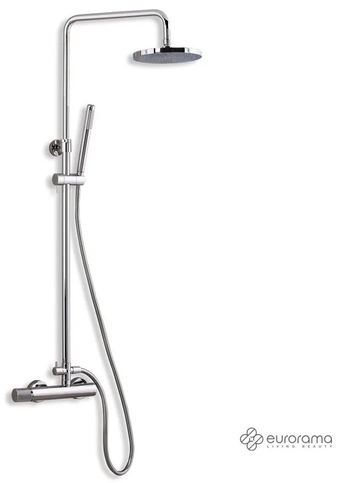 Eurorama Eletta Tecno Chrome Στήλη Ντουζιέρας 2 Εξόδων 167065-100