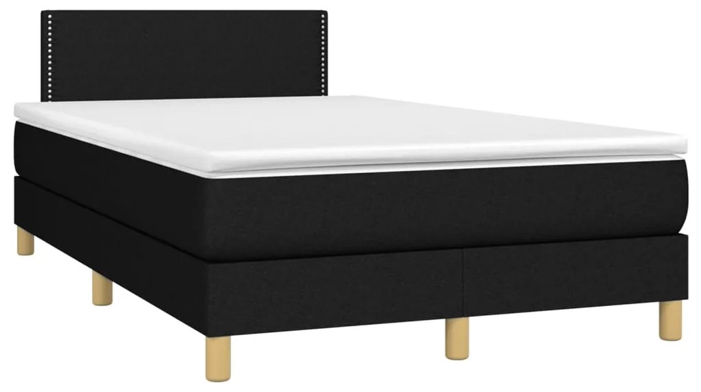 ΚΡΕΒΑΤΙ BOXSPRING ΜΕ ΣΤΡΩΜΑ ΜΑΥΡΟ 120X200 ΕΚ. ΥΦΑΣΜΑΤΙΝΟ 3140523