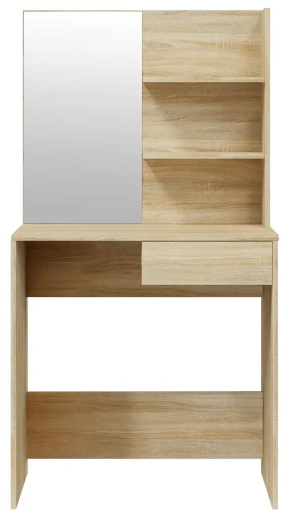 vidaXL Μπουντουάρ Σετ Sonoma δρυς 74,5 x 40 x 141 εκ.