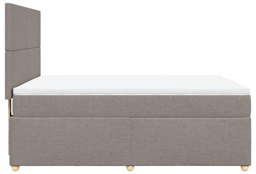 ΚΡΕΒΑΤΙ BOXSPRING ΜΕ ΣΤΡΩΜΑ TAUPE 140X190 ΕΚ. ΥΦΑΣΜΑΤΙΝΟ 3291272