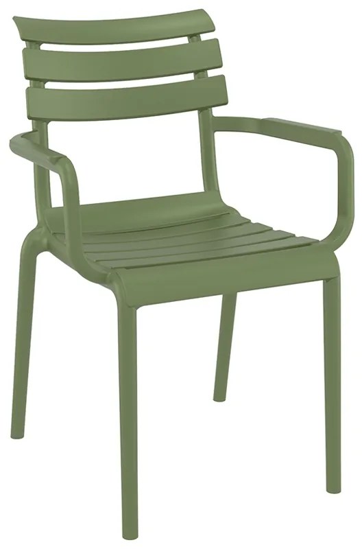 PARIS OLIVE GREEN ΠΟΛΥΘΡΟΝΑ ΠΟΛ/ΝΙΟΥ SIESTA 58X59X84εκ.