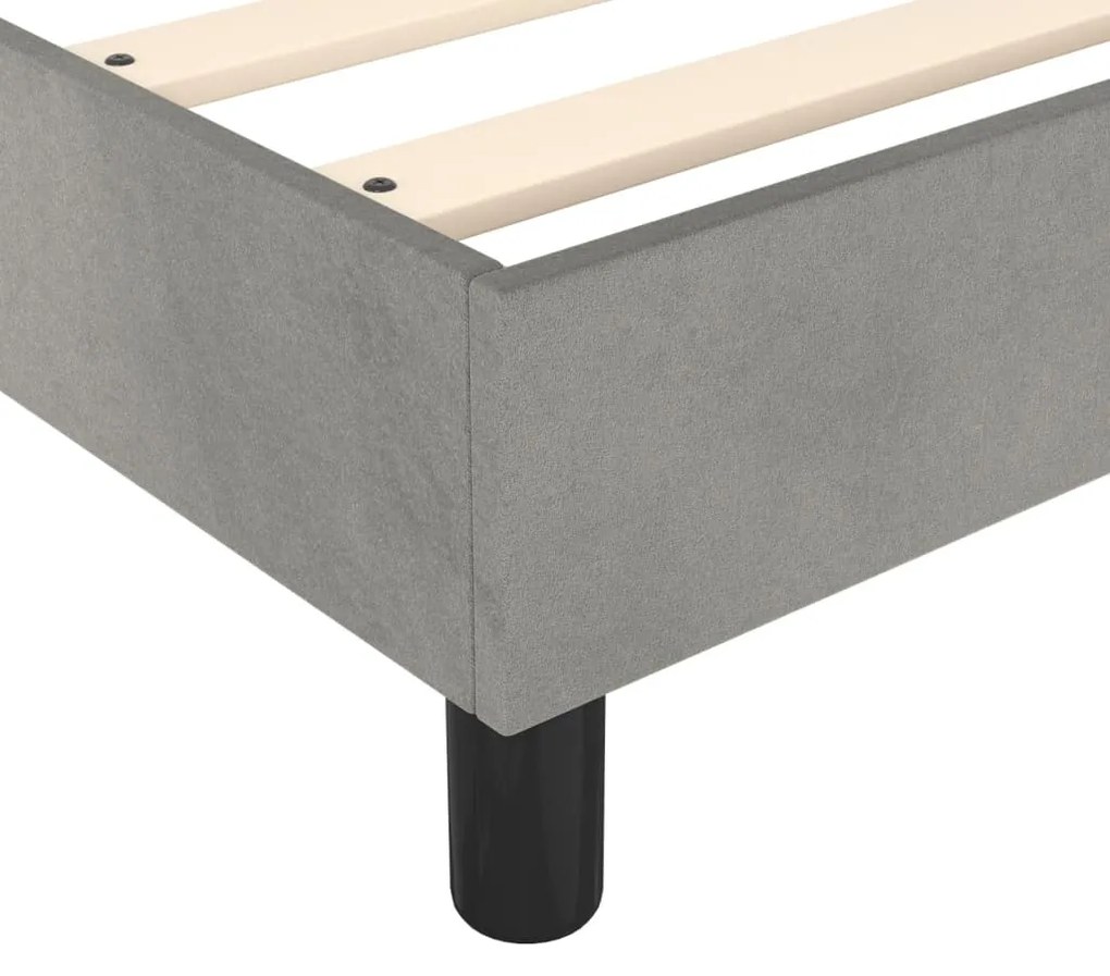 ΠΛΑΙΣΙΟ ΚΡΕΒΑΤΙΟΥ BOXSPRING ΑΝΟΙΧΤΟ ΓΚΡΙ 160X200 ΕΚ. ΒΕΛΟΥΔΙΝΟ 3121126