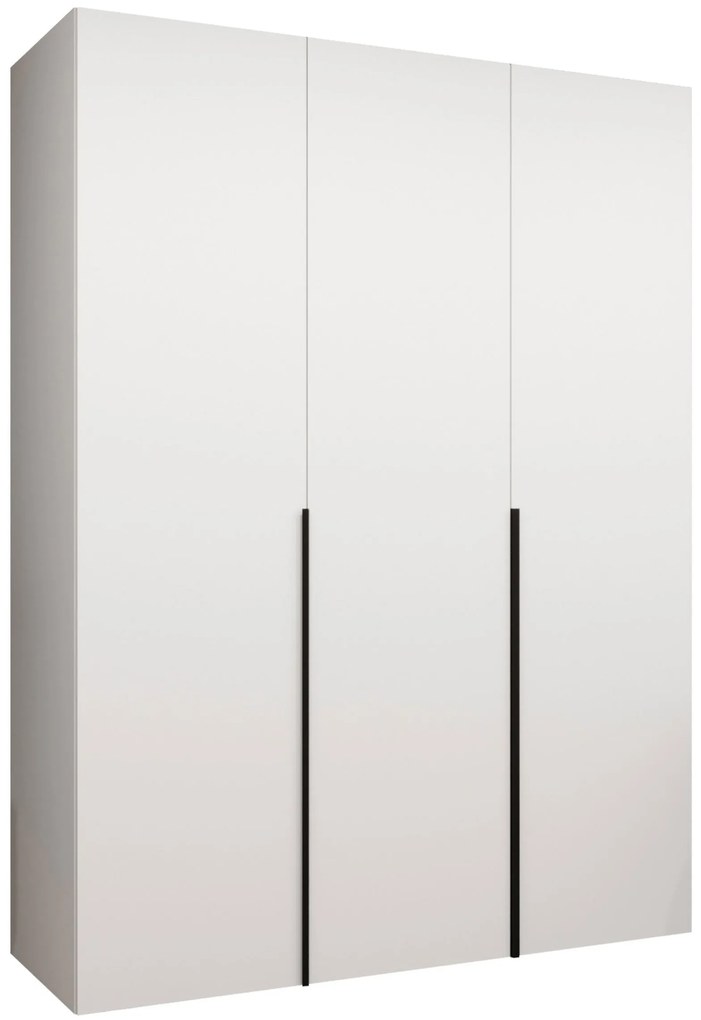 Ντουλάπα Alicante Τρίφυλλη-Λευκό - Μαύρο