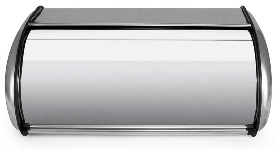Muhler MR-4427 Ψωμιέρα με Καπάκι Inox σε Ασημί Χρώμα 44x27x18cm