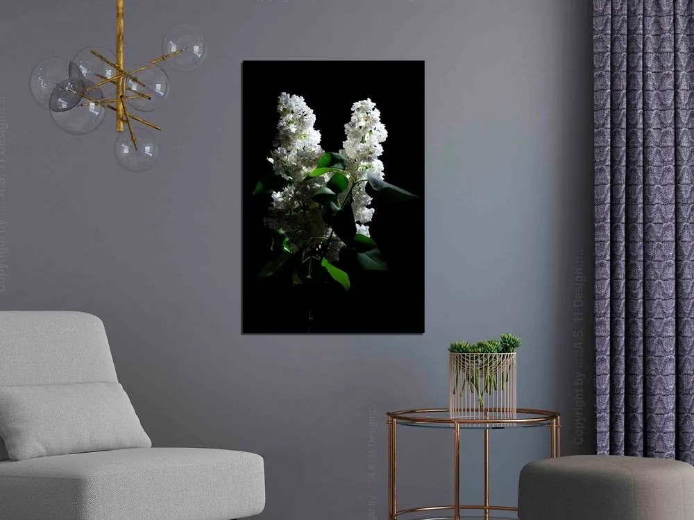 Πίνακας - Lilacs at Night (1 Part) Vertical - 40x60