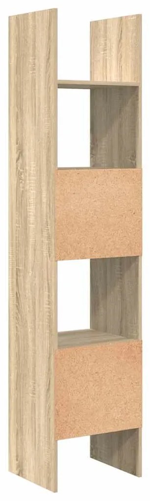 vidaXL Βιβλιοθήκη Χρώμα Sonoma Δρυς 40 x 35 x 180 εκ. από Επεξ. Ξύλο