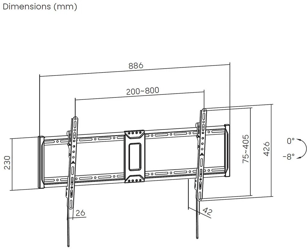 Βάση Τηλεόρασης Aisens WT100T-367 43" 100"
