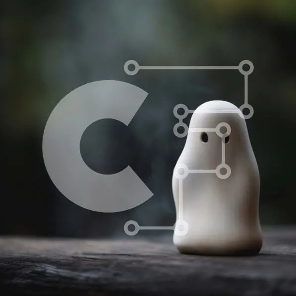 Intra Συλλεκτικό Ξύλινο Παζλ Plywood 4mm - Διακόσμηση με ειδώλιο φαντασμάτων με καπνό Σε Ξύλινο Κουτί - Διαστάσεις Puzzle: 10x10 cm – 25 κομμάτια