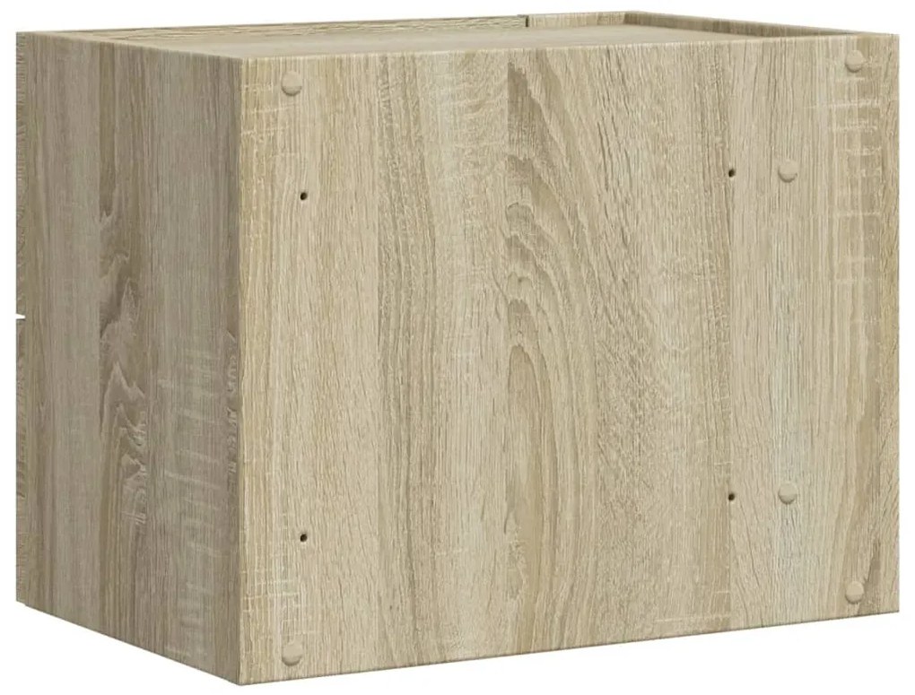 vidaXL Κομοδίνα Επιτοίχια 2 τεμ. Sonoma Δρυς 45x30x35 εκ.