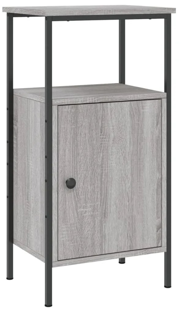vidaXL Κομοδίνα 2 τεμ. Γκρι Sonoma 41 x 31 x 80 εκ. από Επεξεργ. Ξύλο