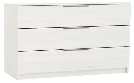 DRAWER Συρταριέρα με 3 Συρτάρια, Απόχρωση Άσπρο  80x40x64cm Ε760,3