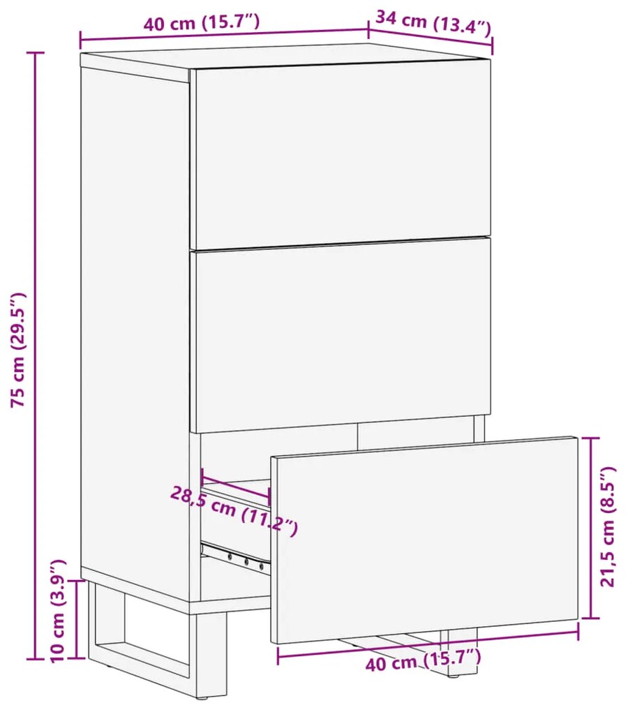 ΝΤΟΥΛΑΠΙ 40X34X75 ΕΚ. ΑΠΟ ΜΑΣΙΦ ΞΥΛΟ ΜΑΝΓΚΟ 377552