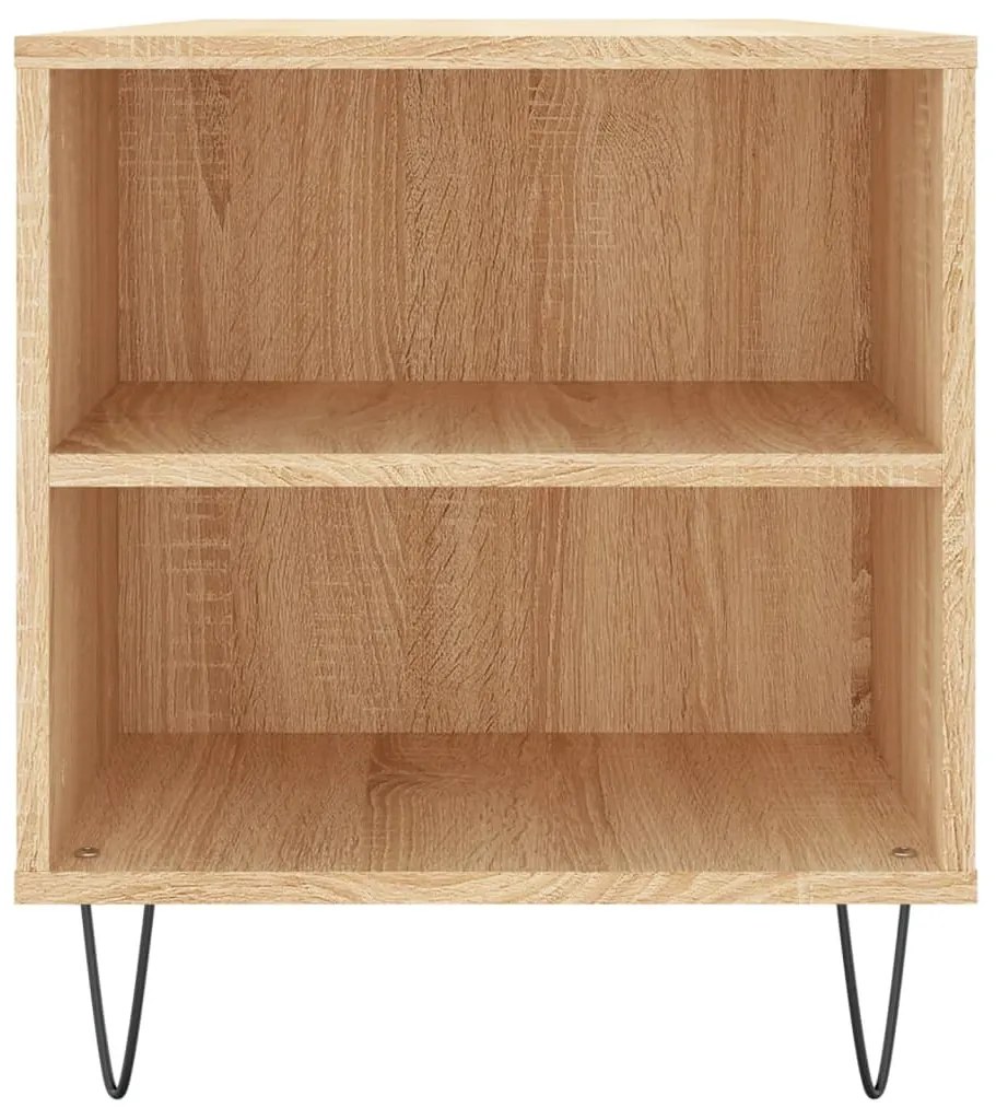 vidaXL Τραπεζάκι Σαλονιού Sonoma Δρυς 102x44,5x50 εκ. Επεξεργ. Ξύλο