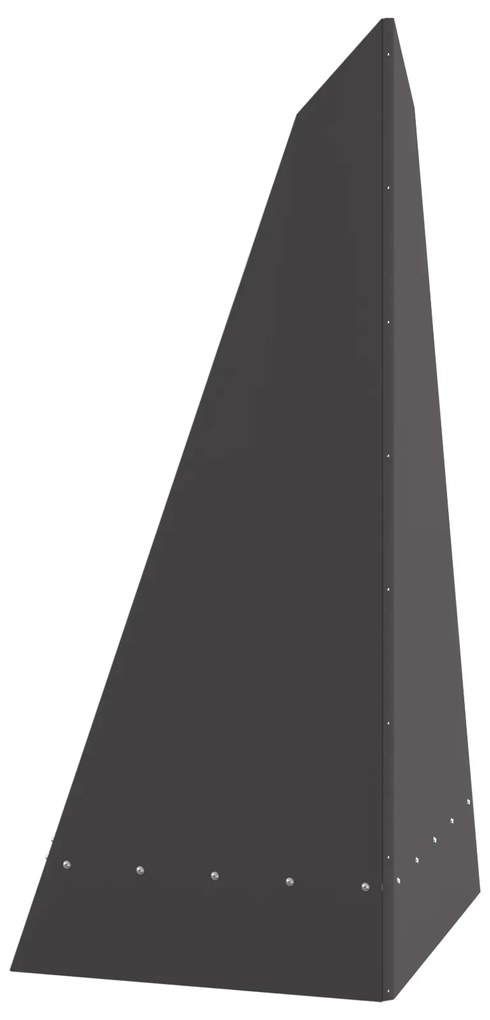 vidaXL Φωτιά Πυραμίδα 58x36x100 εκ. Ανοξείδωτο Χάλυβα