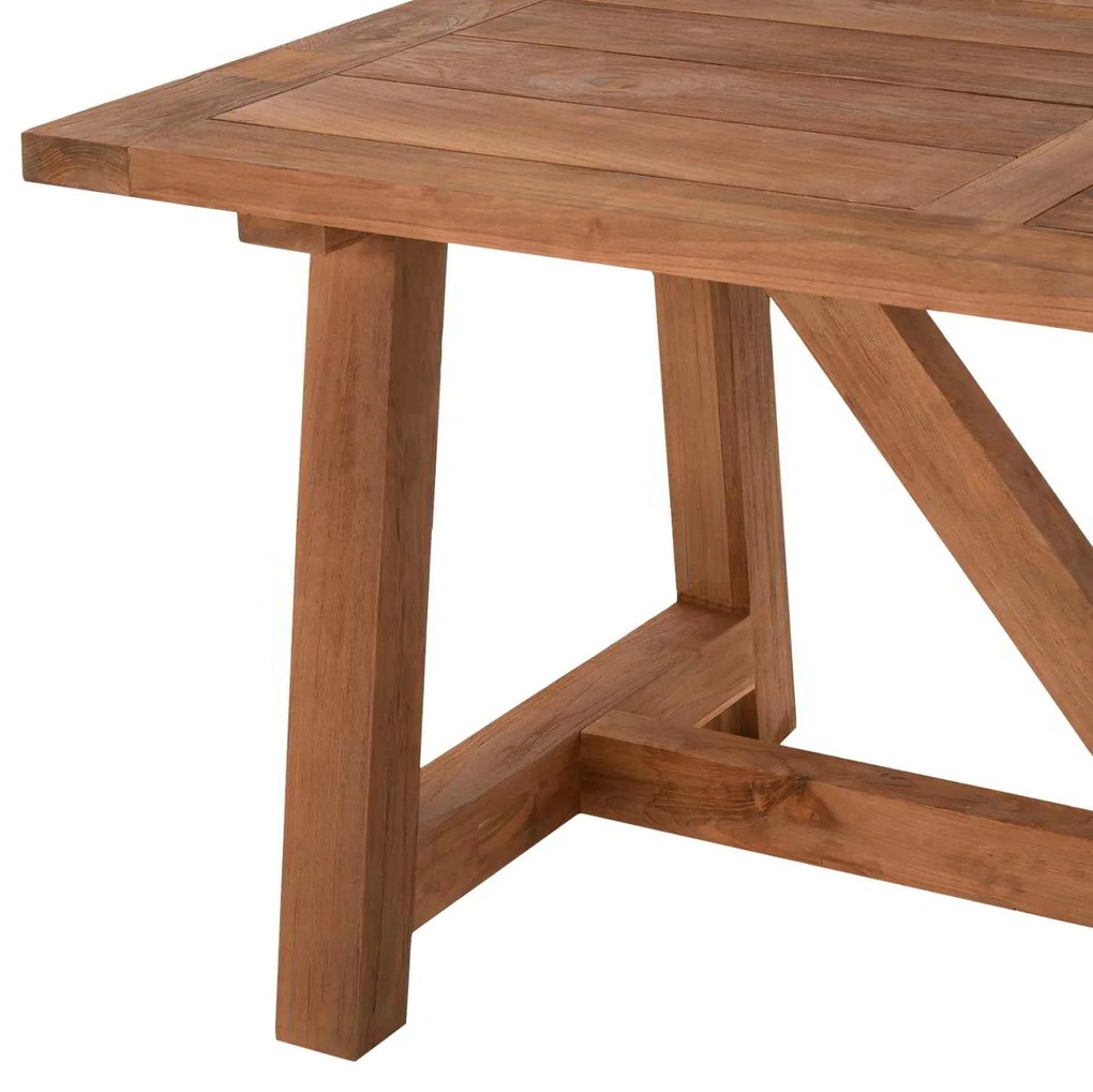 ΤΡΑΠΕΖΙ ΤΡΑΠΕΖΑΡΙΑΣ HM7922 PLUTON RECYCLED TEAK ΣΕ ΦΥΣΙΚΟ ΧΡΩΜΑ 200X100X75Yεκ.