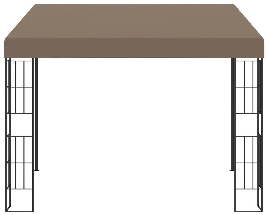 Κιόσκι Επιτοίχιο Taupe 3 x 3 μ. Υφασμάτινο - Μπεζ-Γκρι