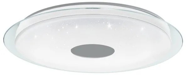 Έξυπνο Φωτιστικό Οροφής Πλαφονιέρα LED 38,1W Χρώμιο 3CCT Dimmable Εφέ Lanciano-Z 900006 Eglo-900006-Χρώμιο 900006