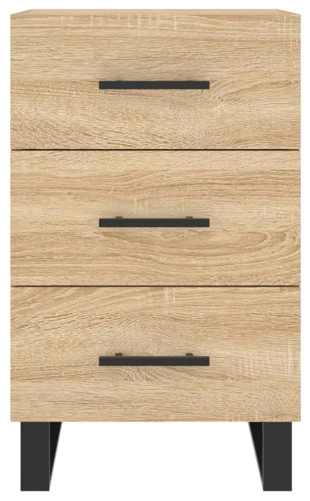 vidaXL Κομοδίνο Sonoma Δρυς 40 x 40 x 66 εκ. από Επεξεργασμένο Ξύλο