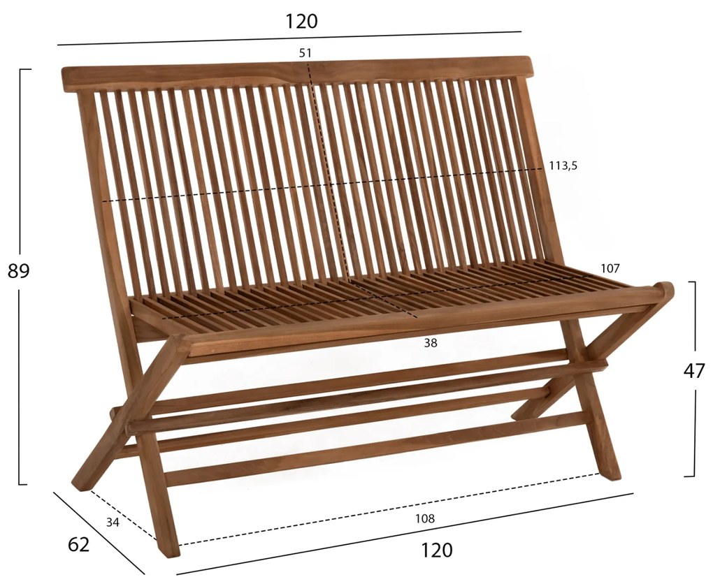 ΣΕΤ ΤΡΑΠΕΖΑΡΙΑΣ ΕΞΩΤ. ΧΩΡΟΥ 3ΤΜΧ KENDALL HM11952 ΜΑΣΙΦ ΞΥΛΟ TEAK ΦΥΣΙΚΟ - HM9542 HM9541