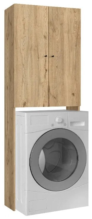 Megapap Έπιπλο Πλυντηρίου Romme Sepet Oak 65x27,1x180εκ.