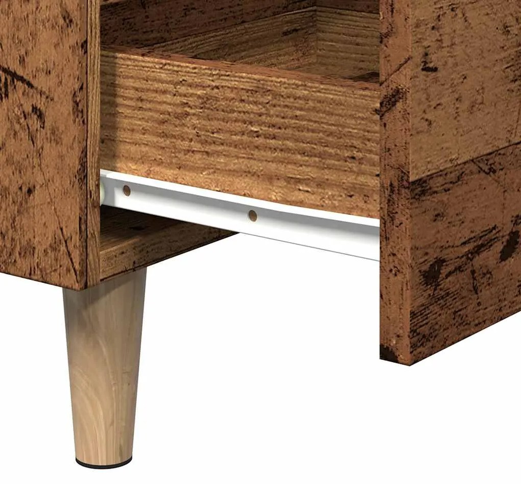 vidaXL κομοδίνο ντουλάπι παλιό ξύλο 40x35x69 cm κατασκευασμένο ξύλο