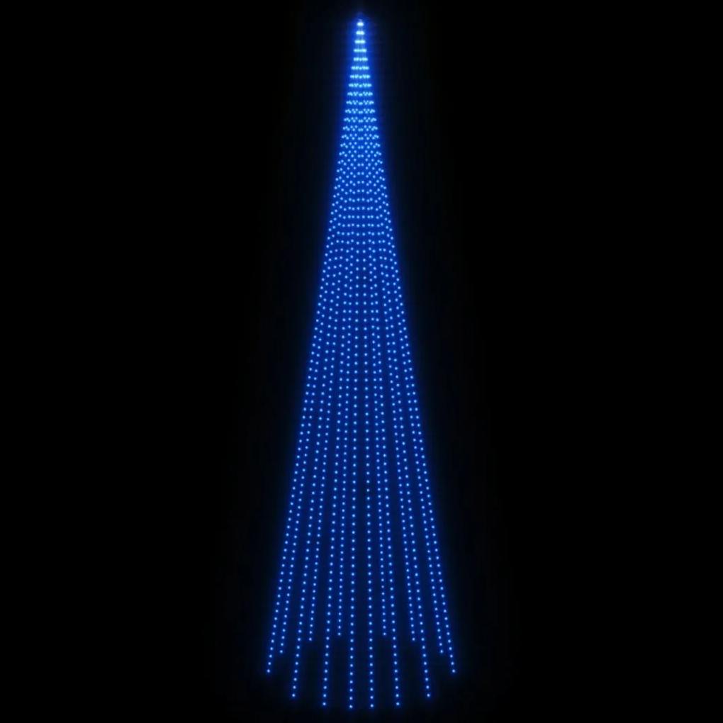 vidaXL Χριστουγεν. Δέντρο για Ιστό Σημαίας 1134 LED Μπλε 800 εκ.