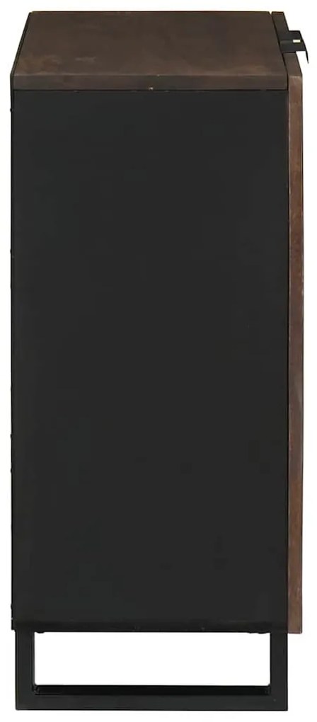 vidaXL Πλαϊνό γραφείο Καφέ 60 x 33.5 x 75 εκ. Μασίφ ξύλο μάνγκο