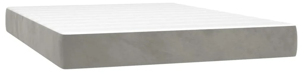 ΚΡΕΒΑΤΙ BOXSPRING ΜΕ ΣΤΡΩΜΑ ΑΝΟΙΧΤΟ ΓΚΡΙ 140X190 ΕΚ. ΒΕΛΟΥΔΙΝΟ 3142959