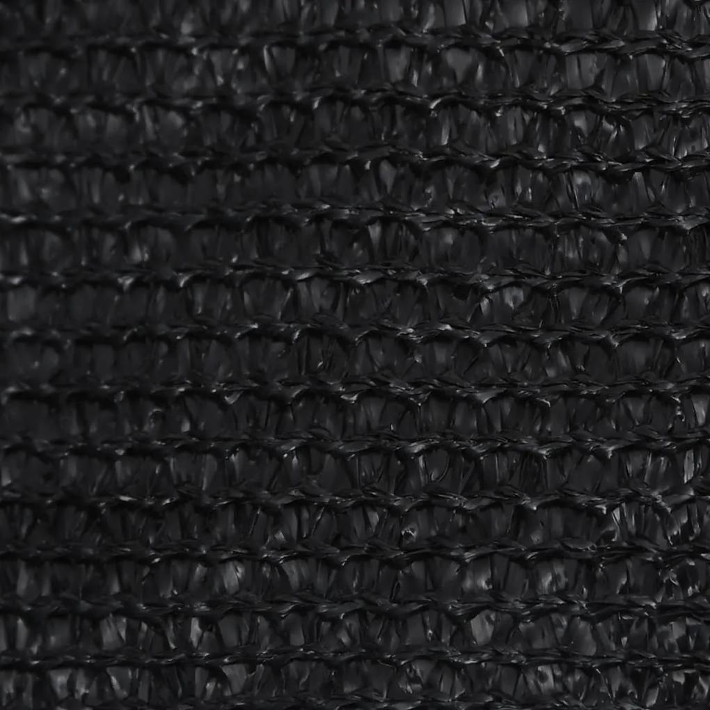 vidaXL Πανί Σκίασης Μαύρο 3,5 x 4,5 μ. από HDPE 160 γρ./μ²