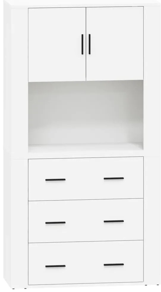 vidaXL Ντουλάπι Λευκό από Επεξεργασμένο Ξύλο