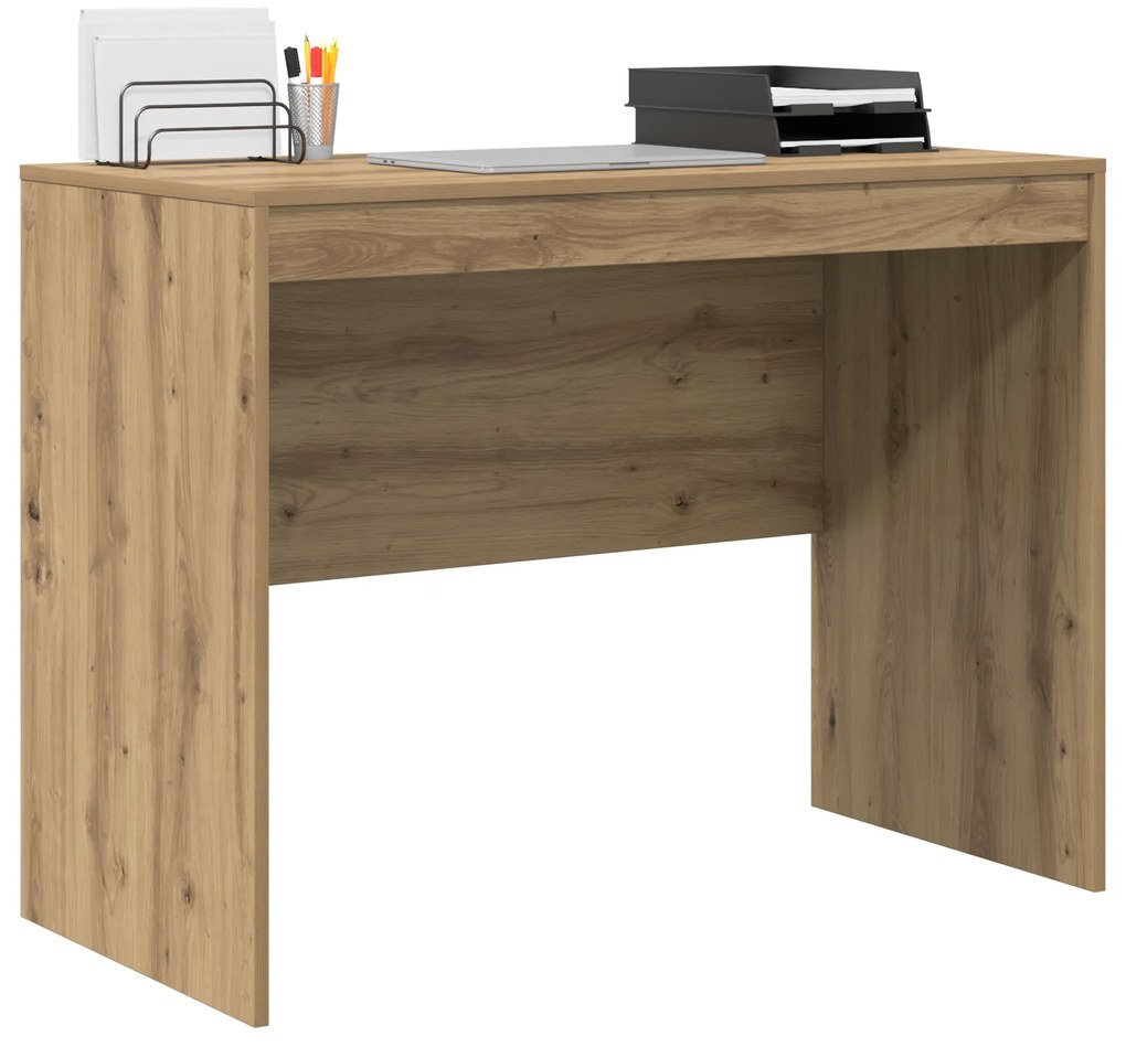 vidaXL Γραφείο Artisan Oak MDF 100 x 50 x 76 εκ. Απλό