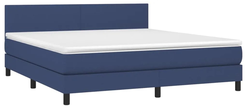 ΚΡΕΒΑΤΙ BOXSPRING ΜΕ ΣΤΡΩΜΑ ΜΠΛΕ 180X200 ΕΚ. ΥΦΑΣΜΑΤΙΝΟ 3139919