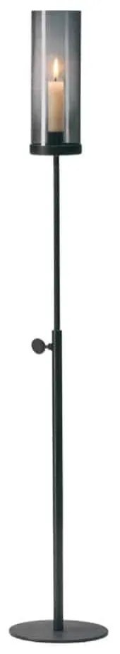 Κηροπήγιο Επιδαπέδιο Tom 134001 68-100cm Black Philippi Ατσάλι,Γυαλί