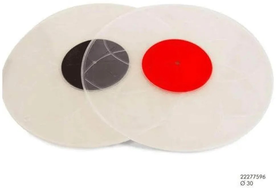 Προστατευτικό καπάκι για μπωλ ανάμειξης Kitchen Tools 22277596 από πλαστικό και σιλικόνη, 30 x 30 x 0,5 cm, σε 2 επιλογές χρώματος, Μαύρο/κόκκινο