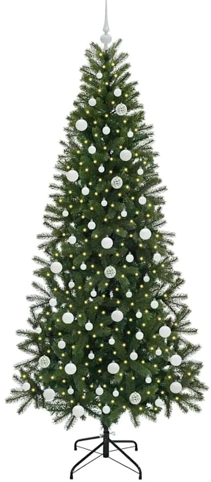vidaXL Τεχνητό Χριστουγεννιάτικο Δέντρο Πράσινο 210 cm ΠΕ και PVC