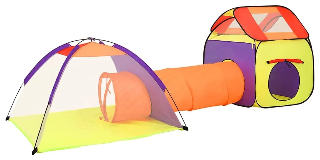 vidaXL Παιδική Σκηνή Πολύχρωμη 338 x 123 x 111 εκ.