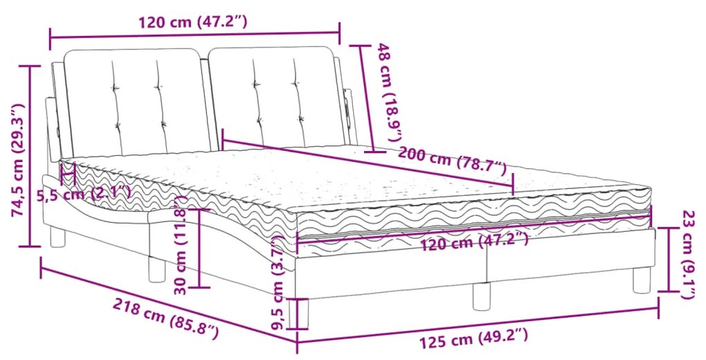 ΚΡΕΒΑΤΙ ΜΕ ΣΤΡΩΜΑ ΜΑΥΡΟ 120 X 200 ΕΚ. ΣΥΝΘΕΤΙΚΟ ΔΕΡΜΑ 3208852