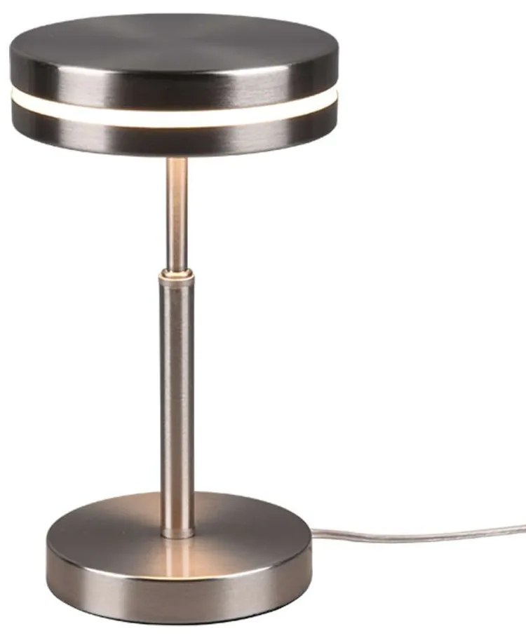 Φωτιστικό Επιτραπέζιο Franklin 526510107 6W Led Φ14cm 25cm Nickel Mat Trio Lighting Metal