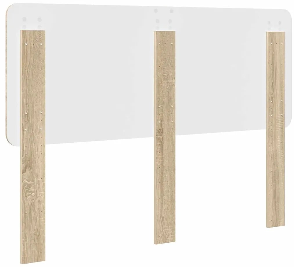 vidaXL Κεφαλάρι με κεφαλάρι Δρύς Sonoma 160 cm Επεξεργασμένο ξύλο