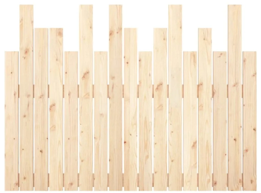 vidaXL Κεφαλάρι Επιτοίχιο 108 x 3 x 80 εκ. από Μασίφ Ξύλο Πεύκου