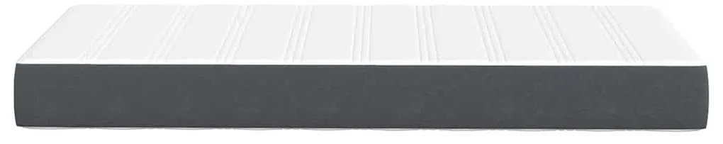 vidaXL Στρώμα Κρεβατιού με στρώμα Γκρι 90 x 200 cm ύφασμα