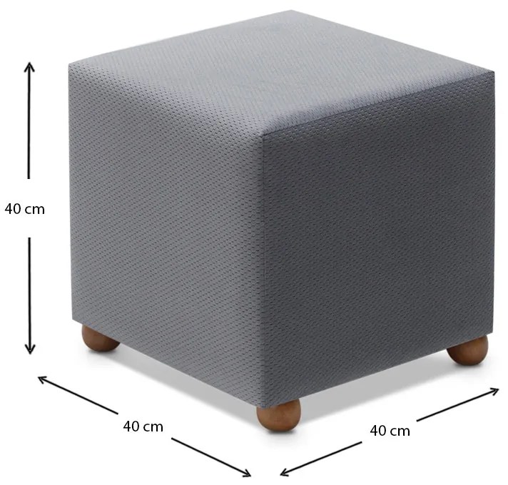 ΣΚΑΜΠΩ RANMA MEGAPAP ΥΦΑΣΜΑΤΙΝΟ ΧΡΩΜΑ ΓΚΡΙ 40X40X40ΕΚ.