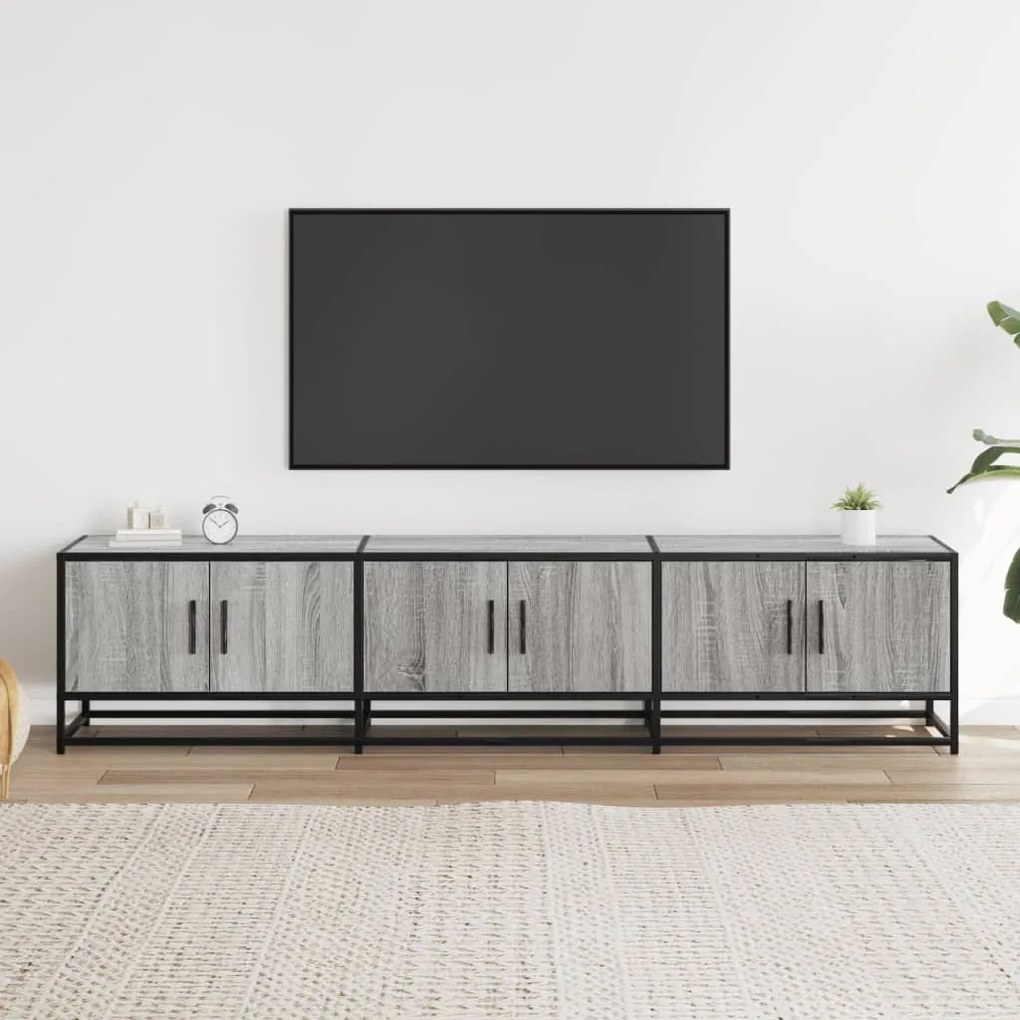 vidaXL Έπιπλο Τηλεόρασης Γκρι Sonoma 180x35x41 εκ. από Επεξεργ. Ξύλο