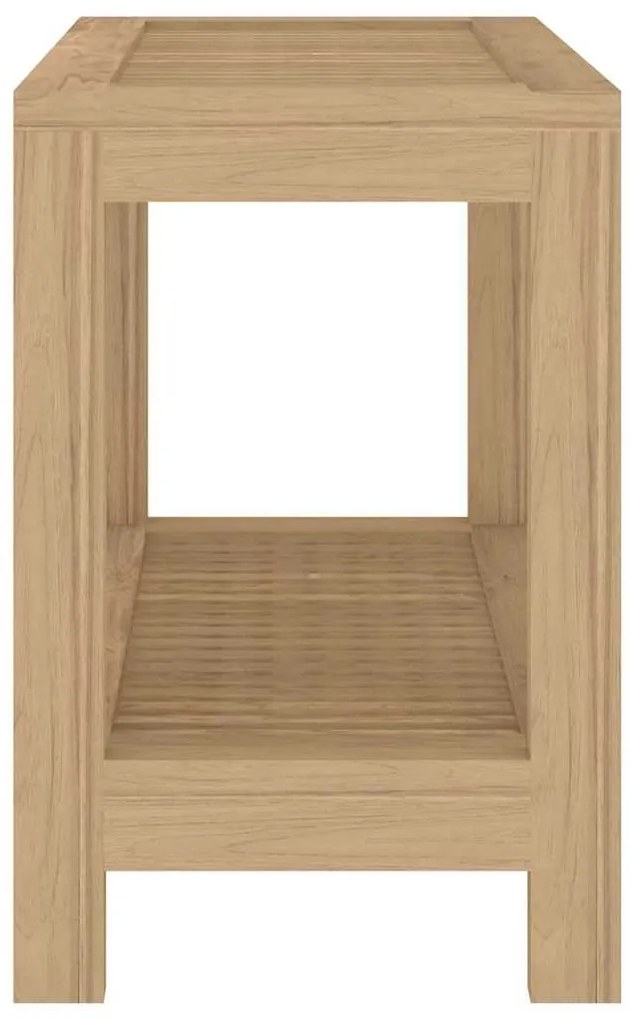vidaXL Τραπέζι Βοηθητικό Μπάνιου 60 x 30 x 45 εκ. από Μασίφ Ξύλο Teak