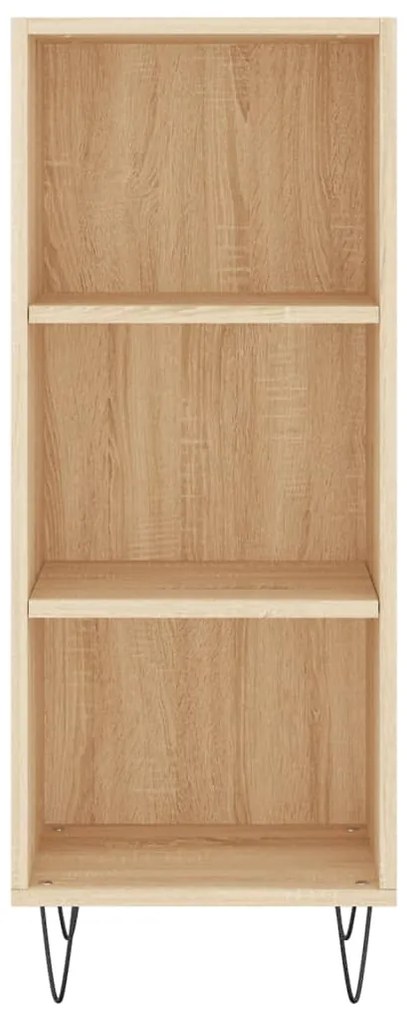 vidaXL Μπουφές Sonoma δρυς 34,5 x 34 x 180 εκ. από Επεξεργασμένο Ξύλο