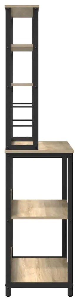 vidaXL Ράφι Κουζίνας Δρύς Sonoma 80 x 40 x 168 εκ Επεξεργασμένο ξύλο