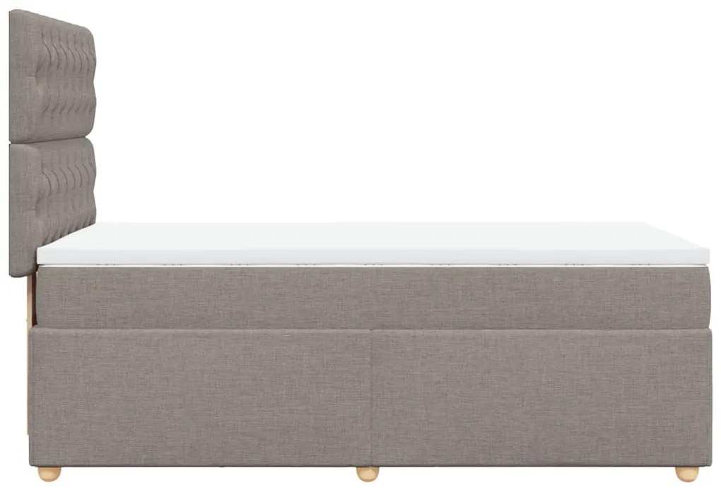 ΚΡΕΒΑΤΙ BOXSPRING ΜΕ ΣΤΡΩΜΑ TAUPE 80X200 ΕΚ. ΥΦΑΣΜΑΤΙΝΟ 3293418