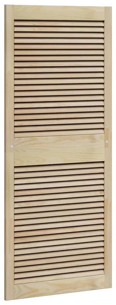 vidaXL Πόρτα Ντουλάπας Φυσικό 140.5 x 2 x 59.5 εκ Στερεά ξυλεία πεύκου