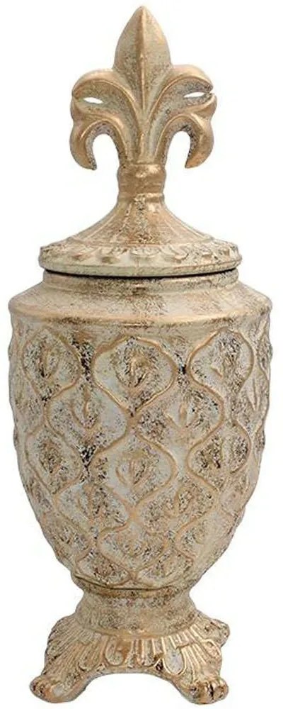 Βάζο Κεραμικό 374-224-270 16x16x42cm Antique Silver Ceramic